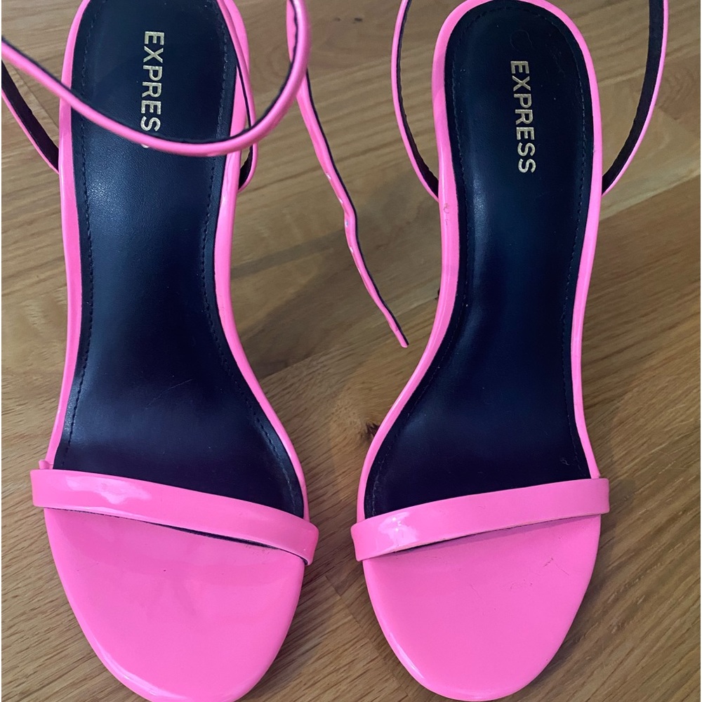 Hot pink Stiletto Strappy Heels size 7